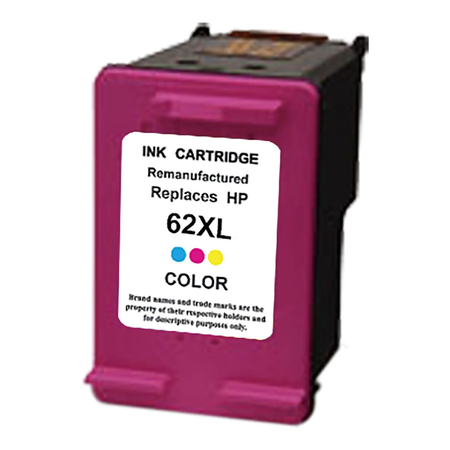 Compatible HP 62XL color ink cartridge