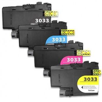 Compatible Brother LC3033 Set of 4 ink cartridges